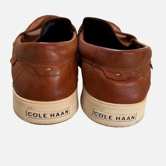 Cole Haan Men's Brown Leather Penny Loafers Size 8.5 Preppy Nantucket Slip-on - Picture 4 of 8